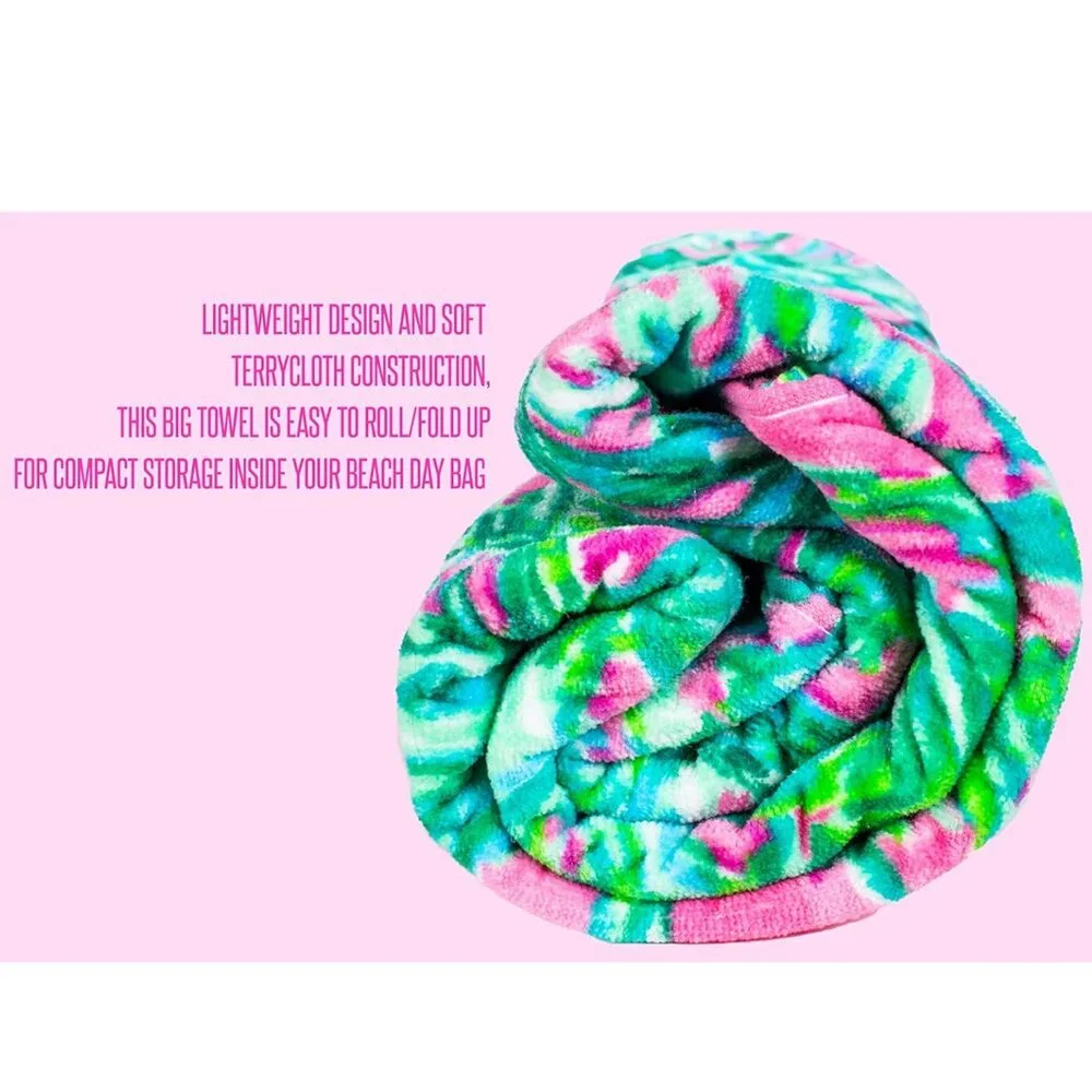 Lilly Pulitzer Oversized Pool/Beach Towel, 40 x 70, Large Terry Cloth Towel